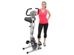 Exerpeutic 1200 Folding Magnetic Upright Exercise Bike