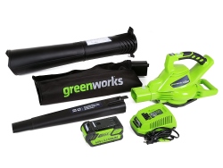 GreenWorks 24252 Variable Speed Cordless Battery Powered Leaf Blower