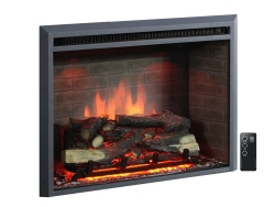 PuraFlame Western 33-Inch Embedded Electric Fireplace Insert